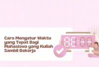 Cara Mengatur Waktu Yang Tepat Bagi Mahasiswa Yang Kuliah Sambil Bekerja Waktu Tepat Melanjutkan Studi